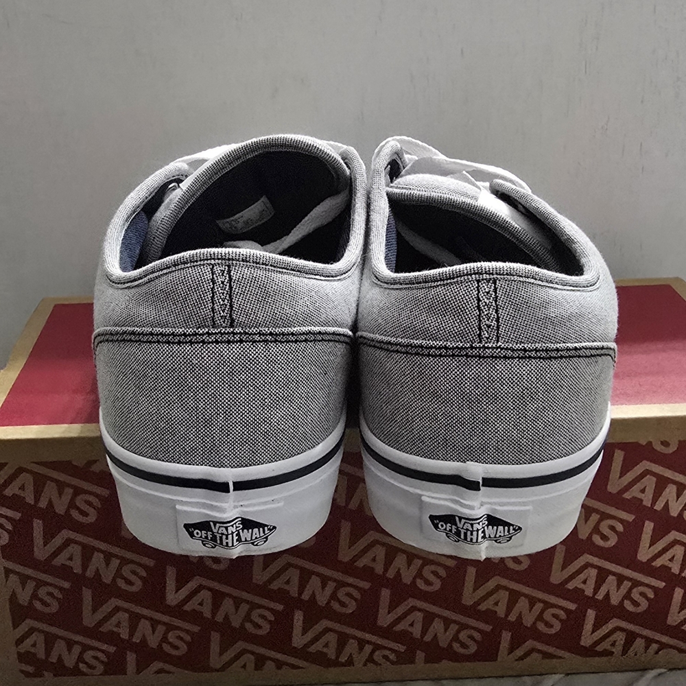 Vans Women's Gray Canvas Sneakers - Picture 5 of 9